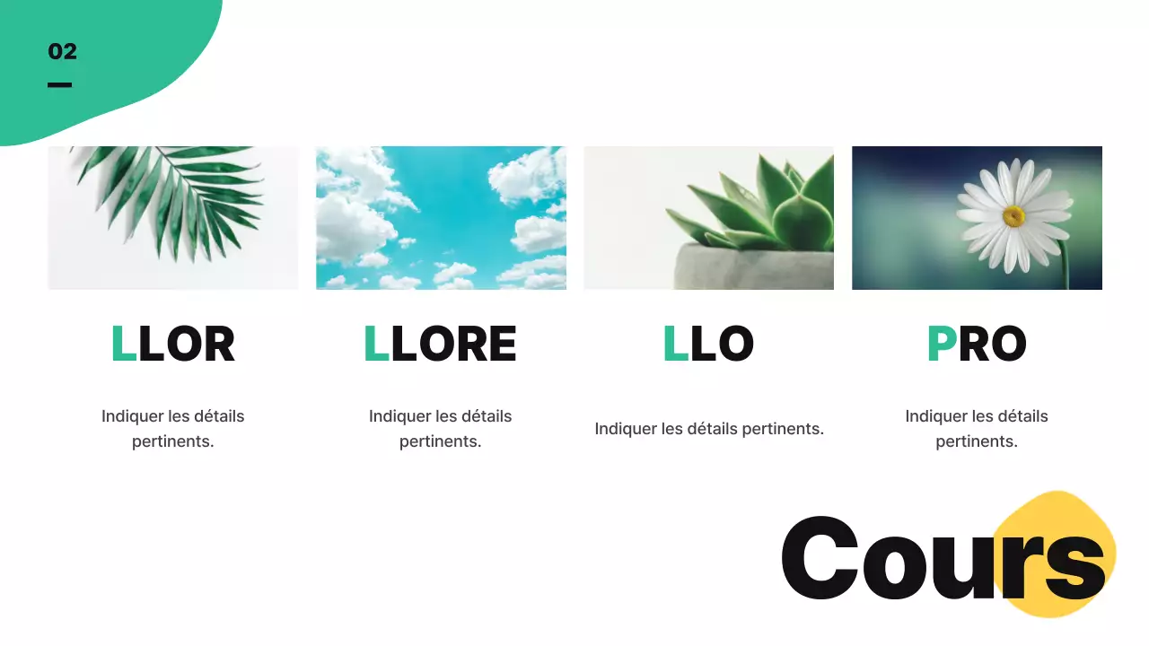 Une jolie illustration abstraite aux couleurs vives pour présenter le plan d'entreprise et le programme d'études de votre école.