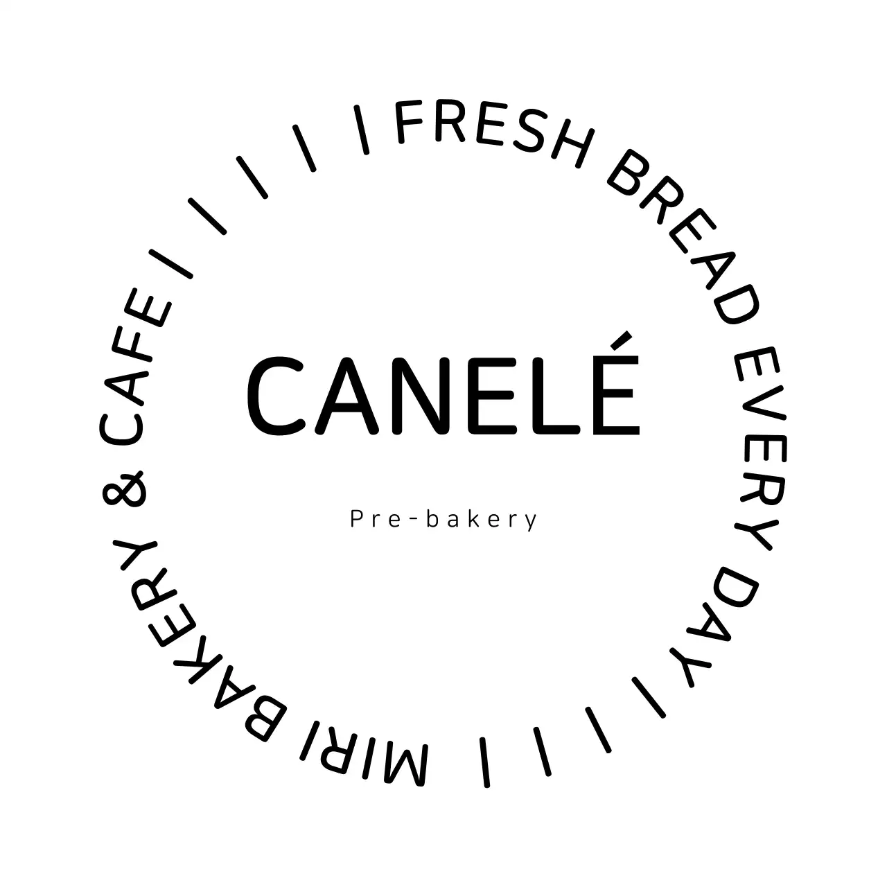 Stiker Roti Modern Putih