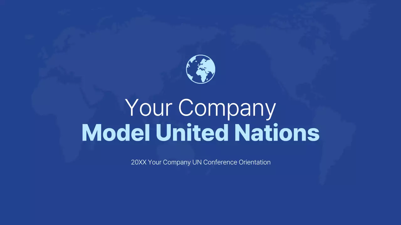 Blue Professional Conference Guide Presentation