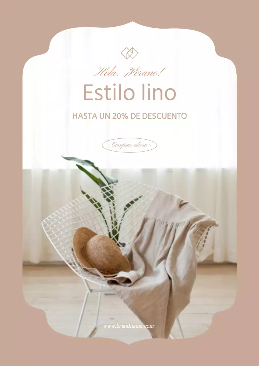 Blanco y rosa índigoFoto enmarcadaLino resaltadoVenta de moda