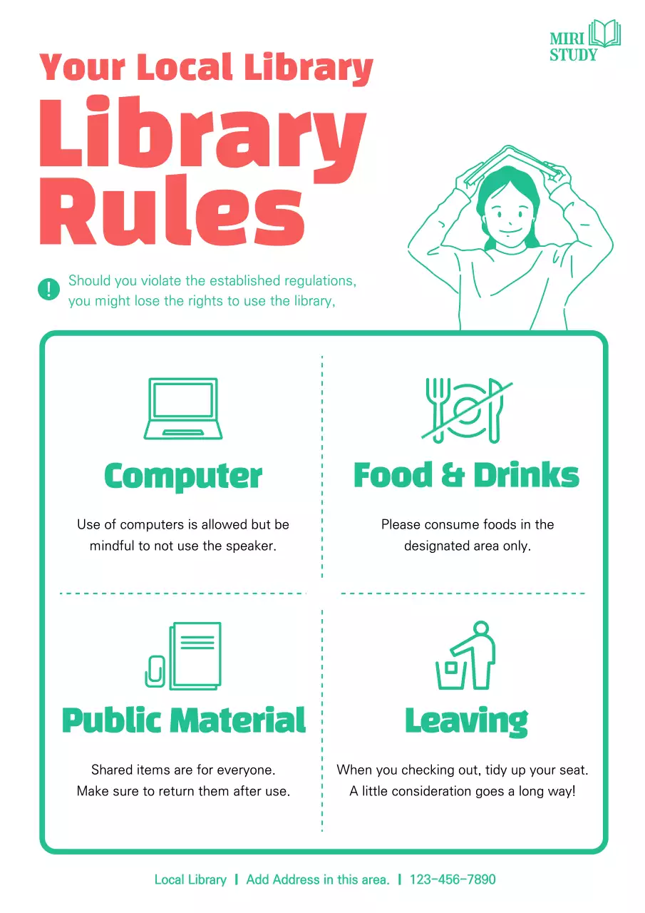 Red Simple Library Guide