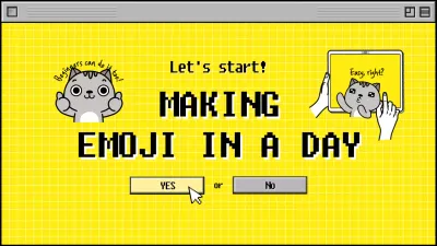 Yellow Retro Emoji Guide YouTube Thumbnail