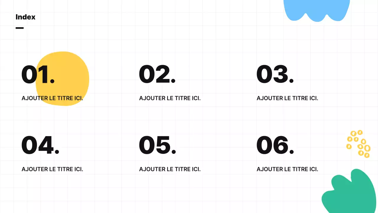 Une jolie illustration abstraite aux couleurs vives pour présenter le plan d'entreprise et le programme d'études de votre école.