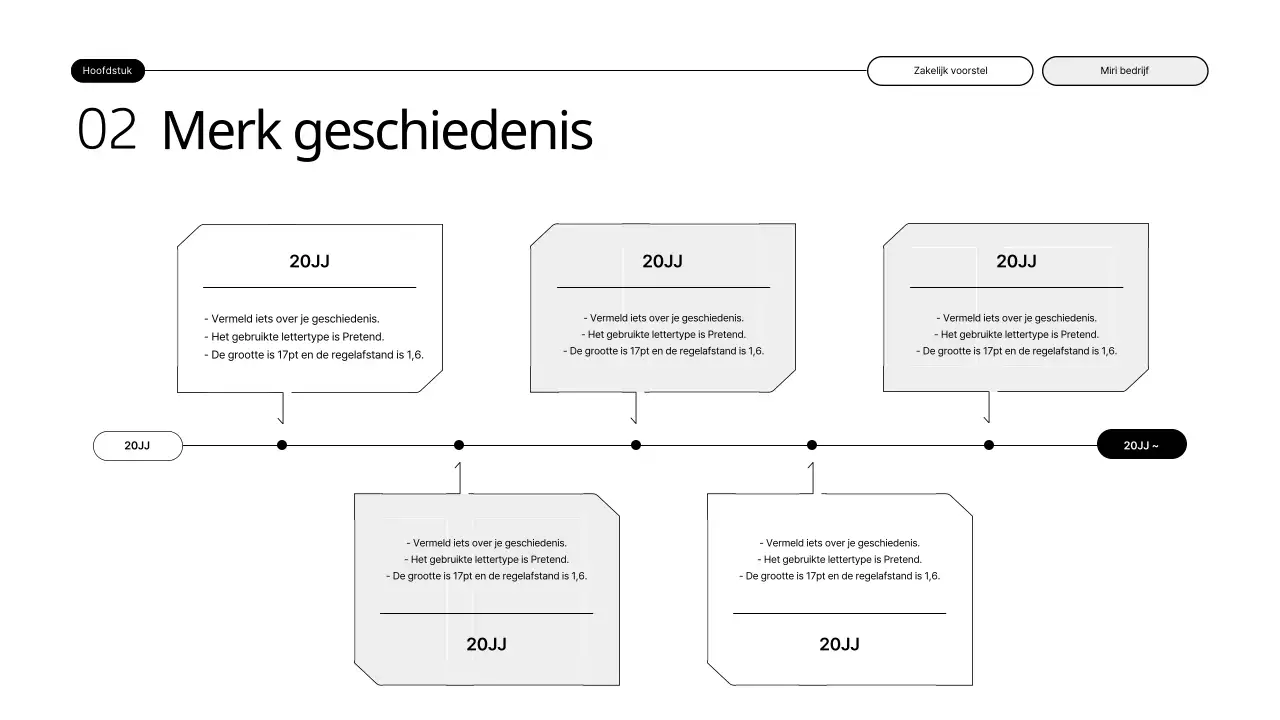 Een eenvoudig, schaalbaar voorstel met zwart-wit illustraties