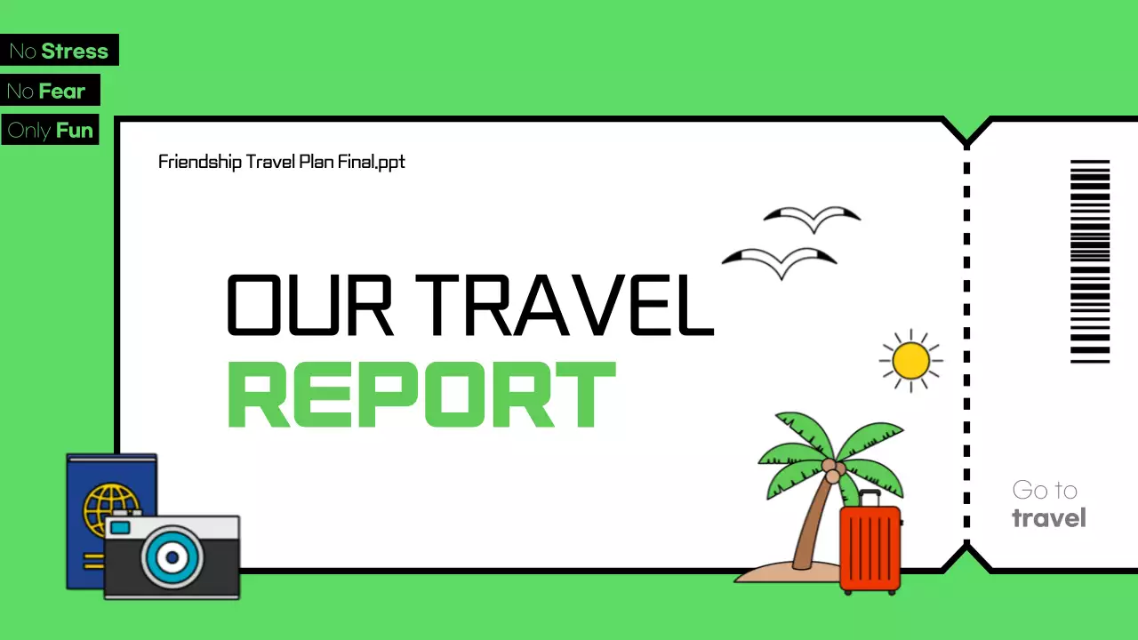 Green Trendy Travel Report Presentation