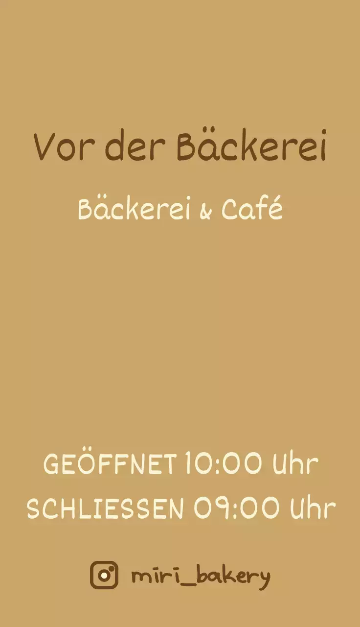 Werbung für Bäckereien und Cafés mit niedlichen hellgelben und braunen Brotfiguren