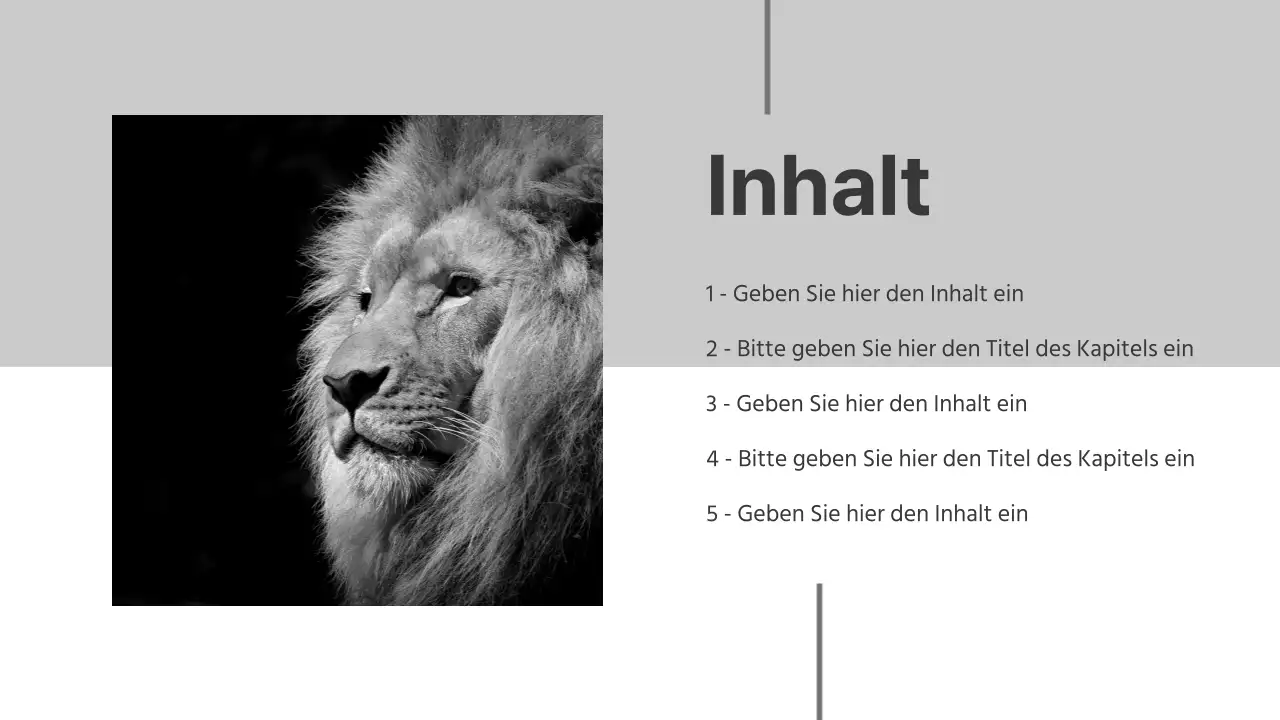 Schwarz-Weiß-Präsentationen