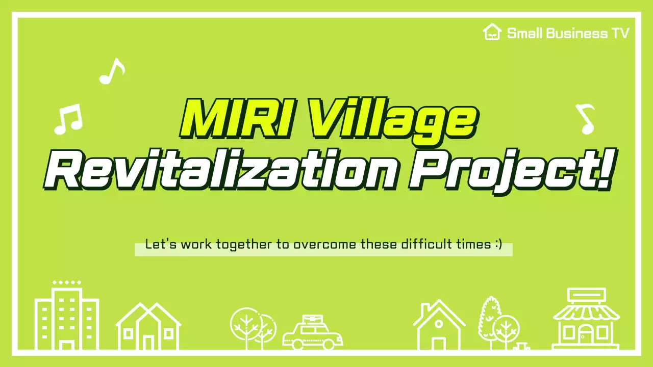 Green Minimal Village Promotion YouTube Thumbnail