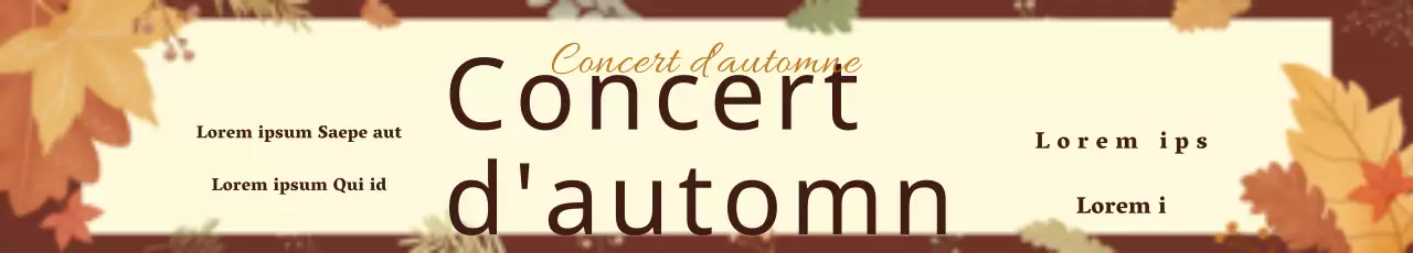 Bannière d'automne Concert_Garo