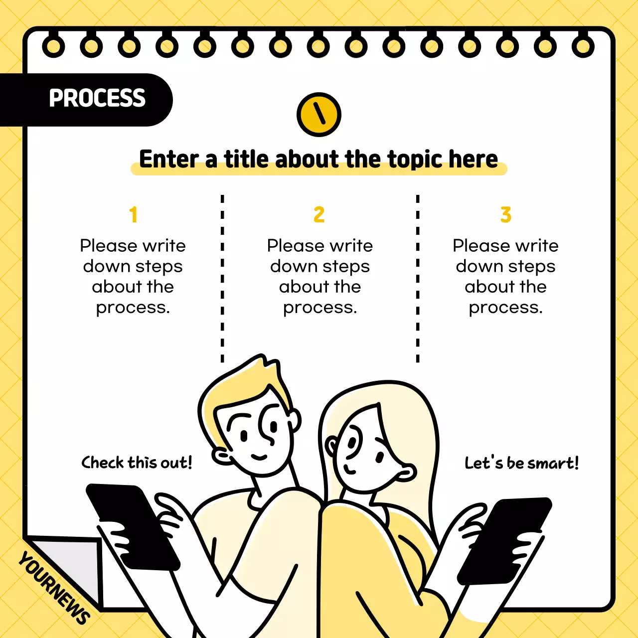 Yellow Modern Refund Announcement Instagram Carousel