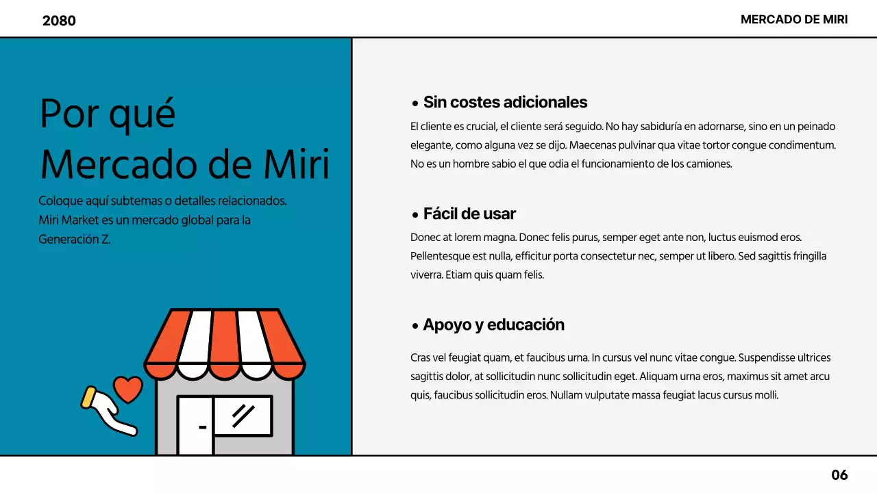 Guía para crear un mercado de colores