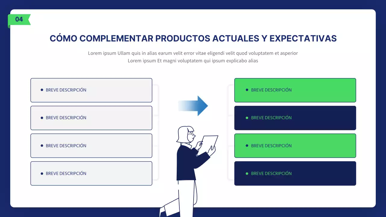 Informe de ilustración empresarial limpio en azul marino