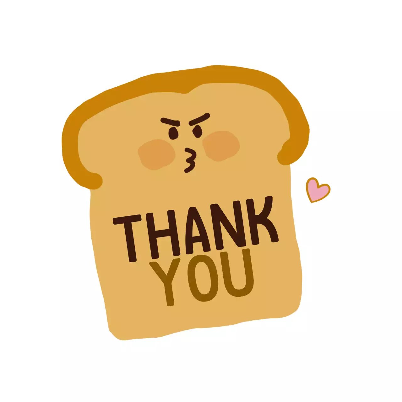 Brown's cute illustration of bread