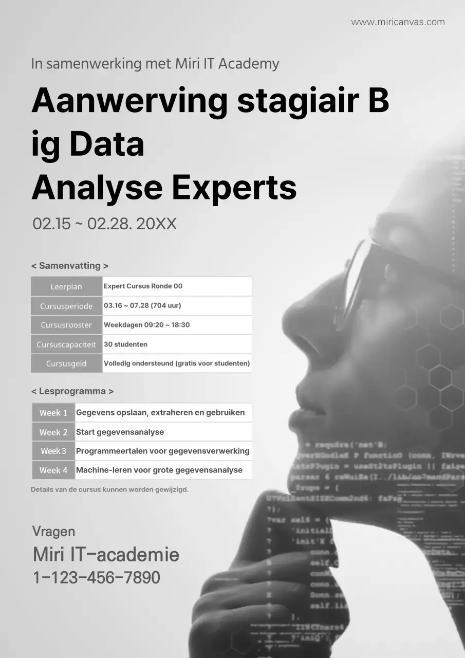 Experts werven om Big Data Analytics-professionals met grijze achtergrond op te leiden IT Academy
