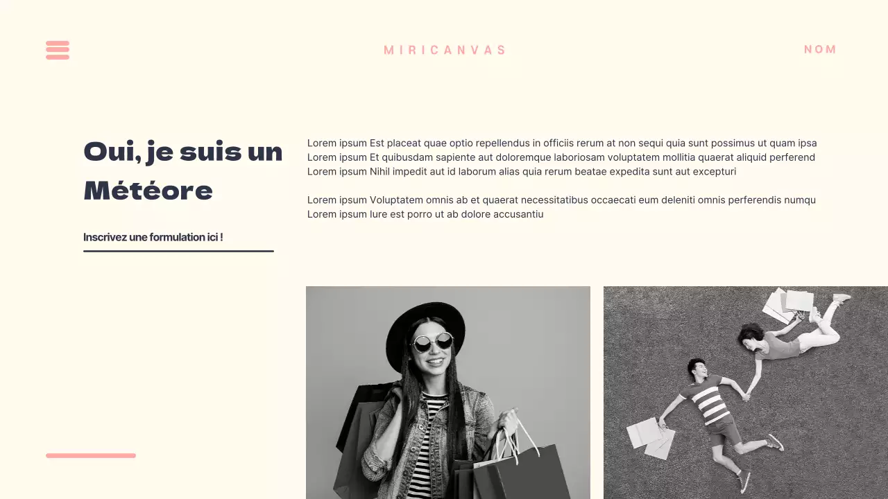 Des présentations uniques