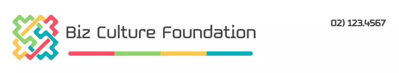 Mesin terbang dan simbol tradisional Korea yang berwarna-warni Gaya logo Promosi dan promosi yayasan budaya