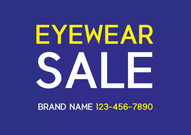Poster Promosi Kacamata Biru Tebal