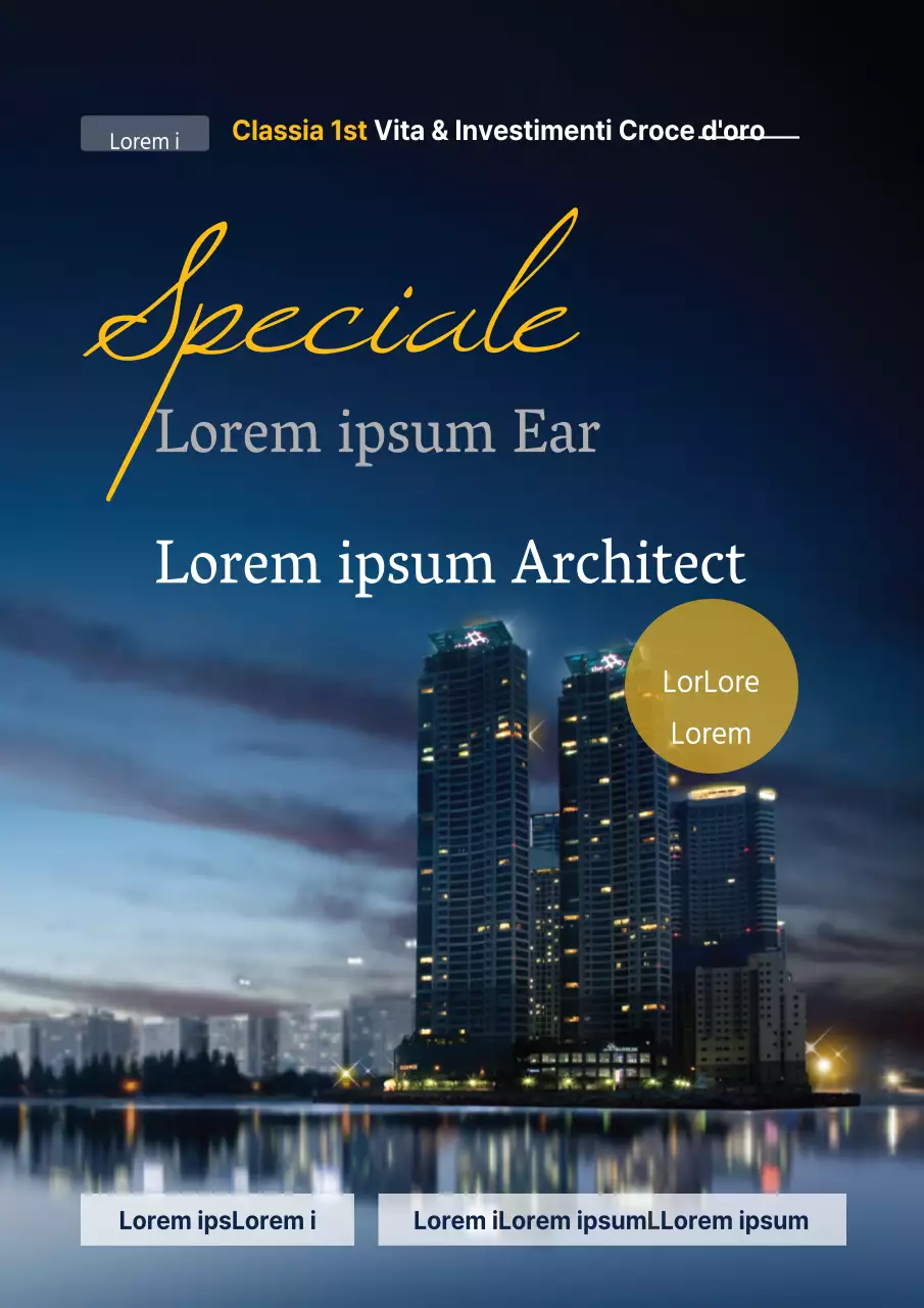 Volantino per un appartamento di lusso in vendita