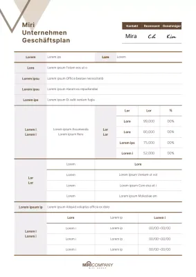 Dekorative Dreiecke in einem gedeckten Braunton für Ihren Businessplan