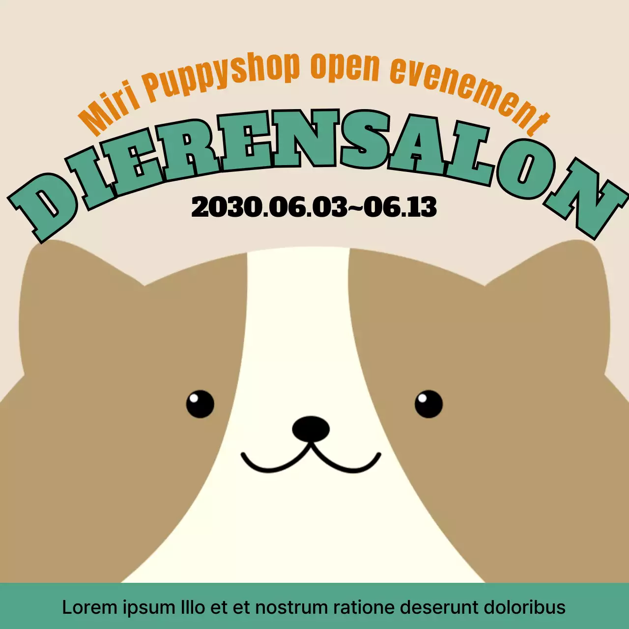 Minty, schattig, puppy-hond verzorgingsveld