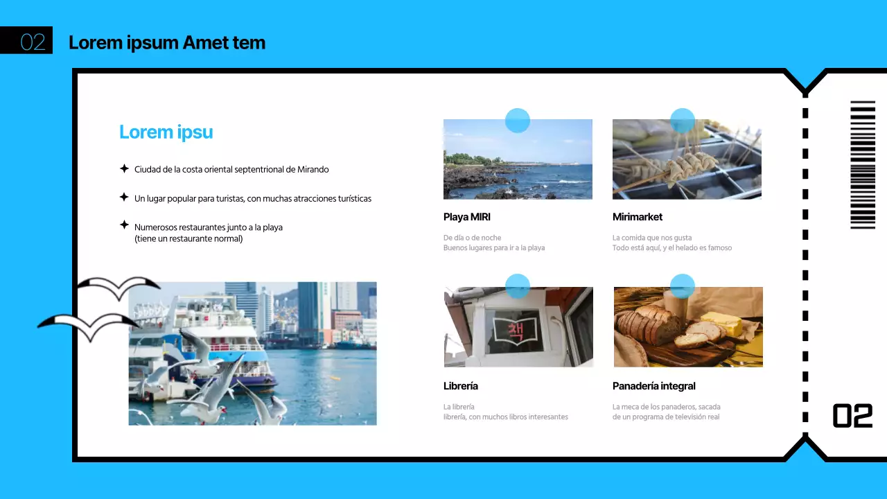 Tema de viaje verde y azul
