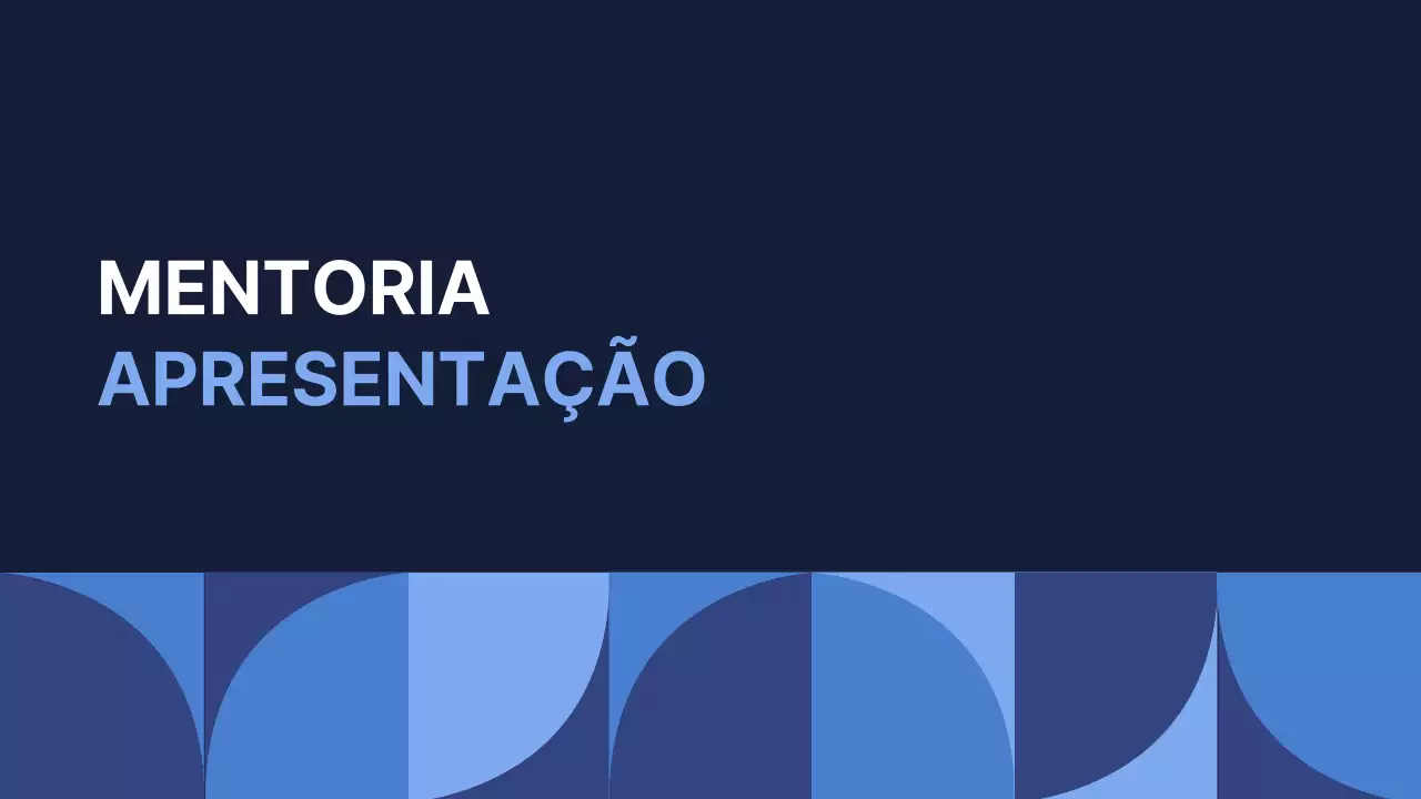 Uma carta de apresentação simples do departamento de tutoria em azul e azul claro