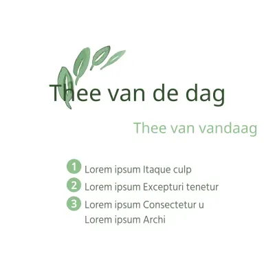 Thee van de dag