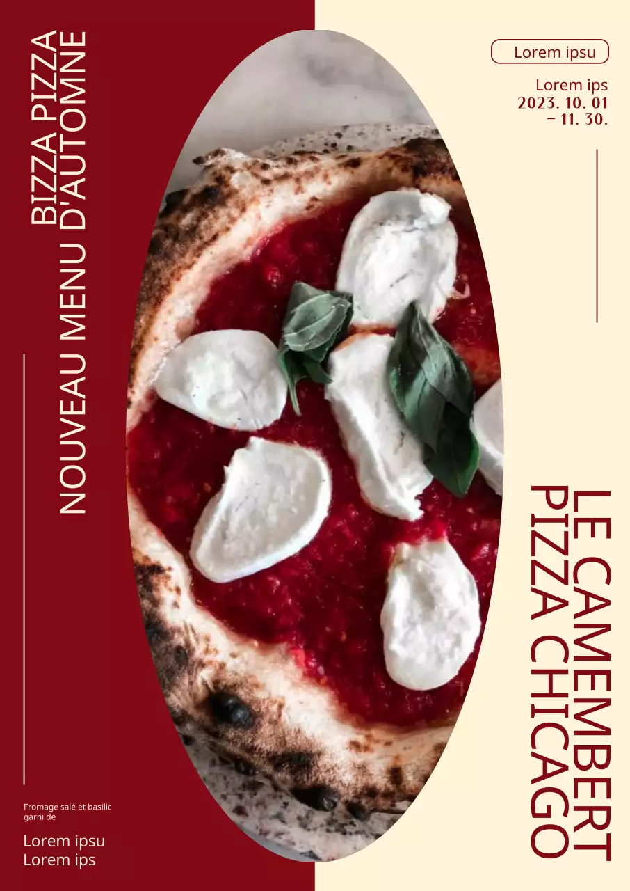 Promouvoir de nouveaux plats d'automne dans une ambiance chaleureuse