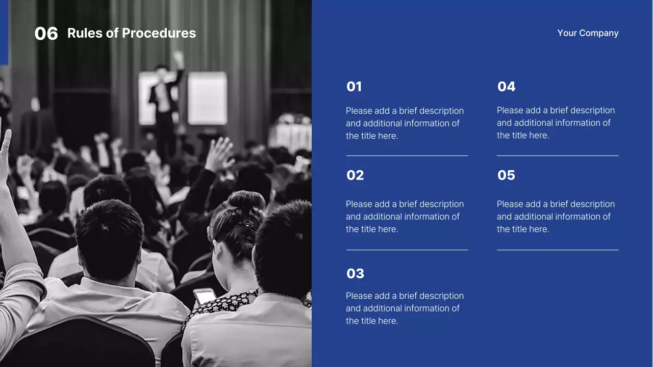 Bài thuyết trình hướng dẫn Hội nghị chuyên nghiệp Blue