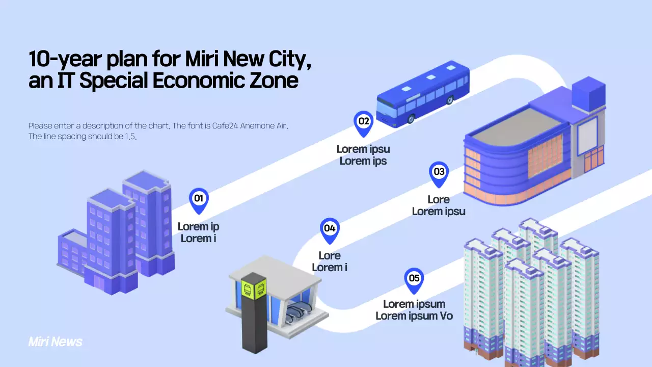 Blue Modern City Plan Infographic