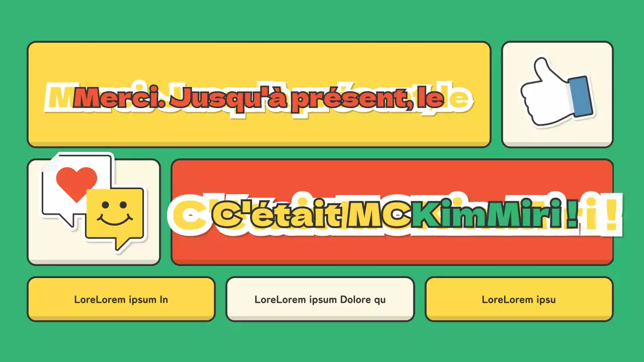 Un portfolio pour les animateurs dans l'industrie du spectacle avec un joli concept d'autocollant rouge et vert.