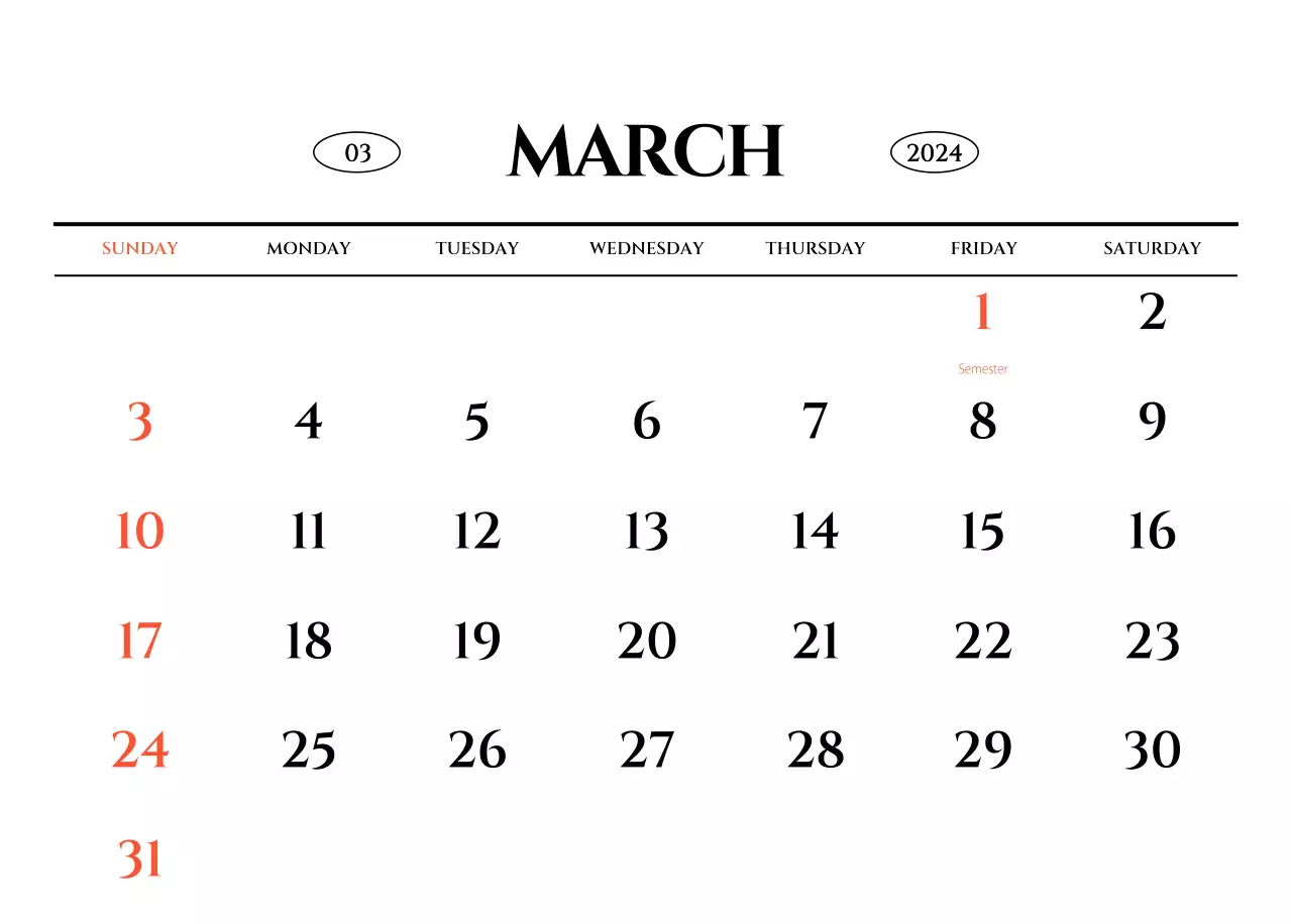 Simple style wall calendar with black and white emotional travel photography concept