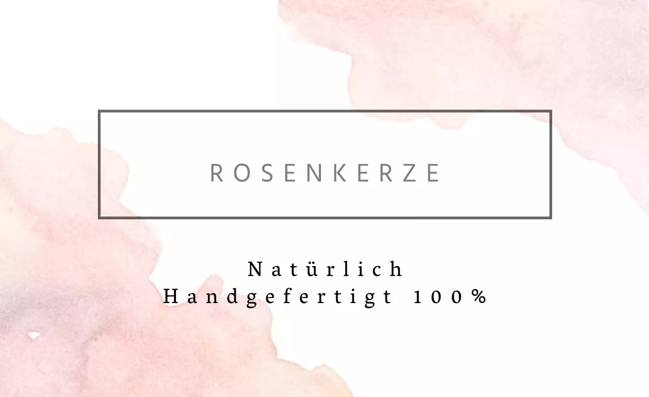 Rose Kerze