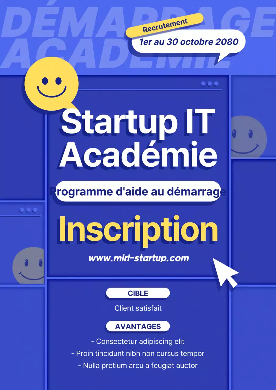 Blue Simple IT Entrepreneurship Academy Recrutement