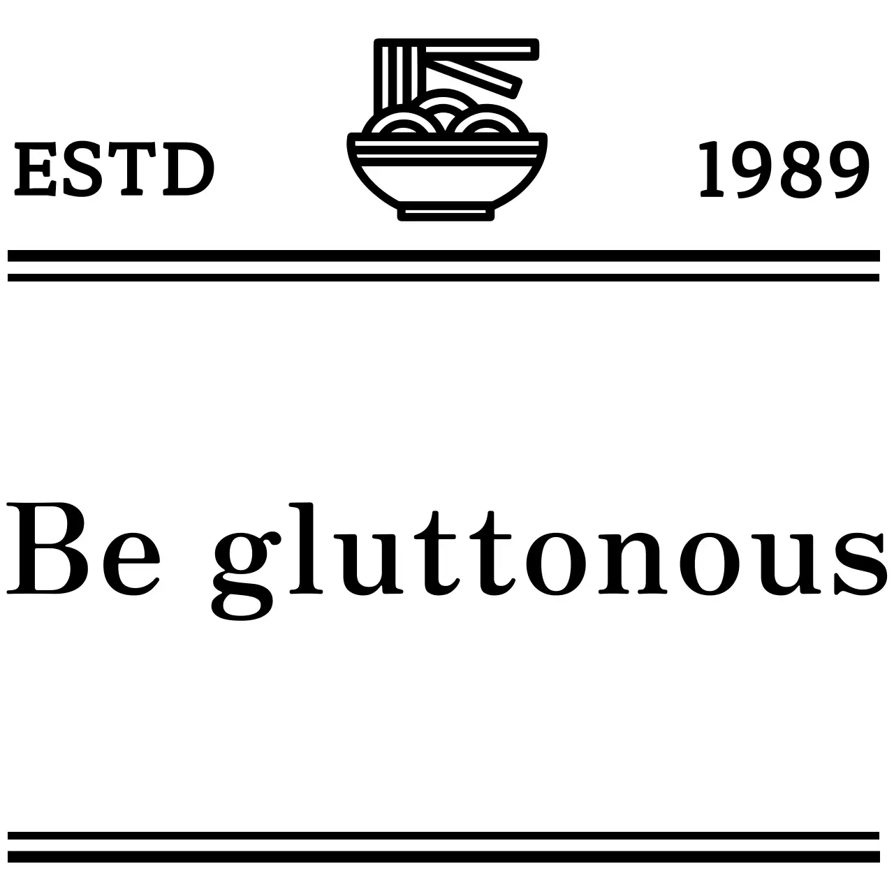 Black and white simple modern food symbol logo and text combination logo type style Chinese restaurant promotion