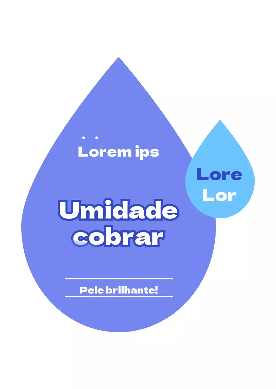 Bolinhas azuis para promover