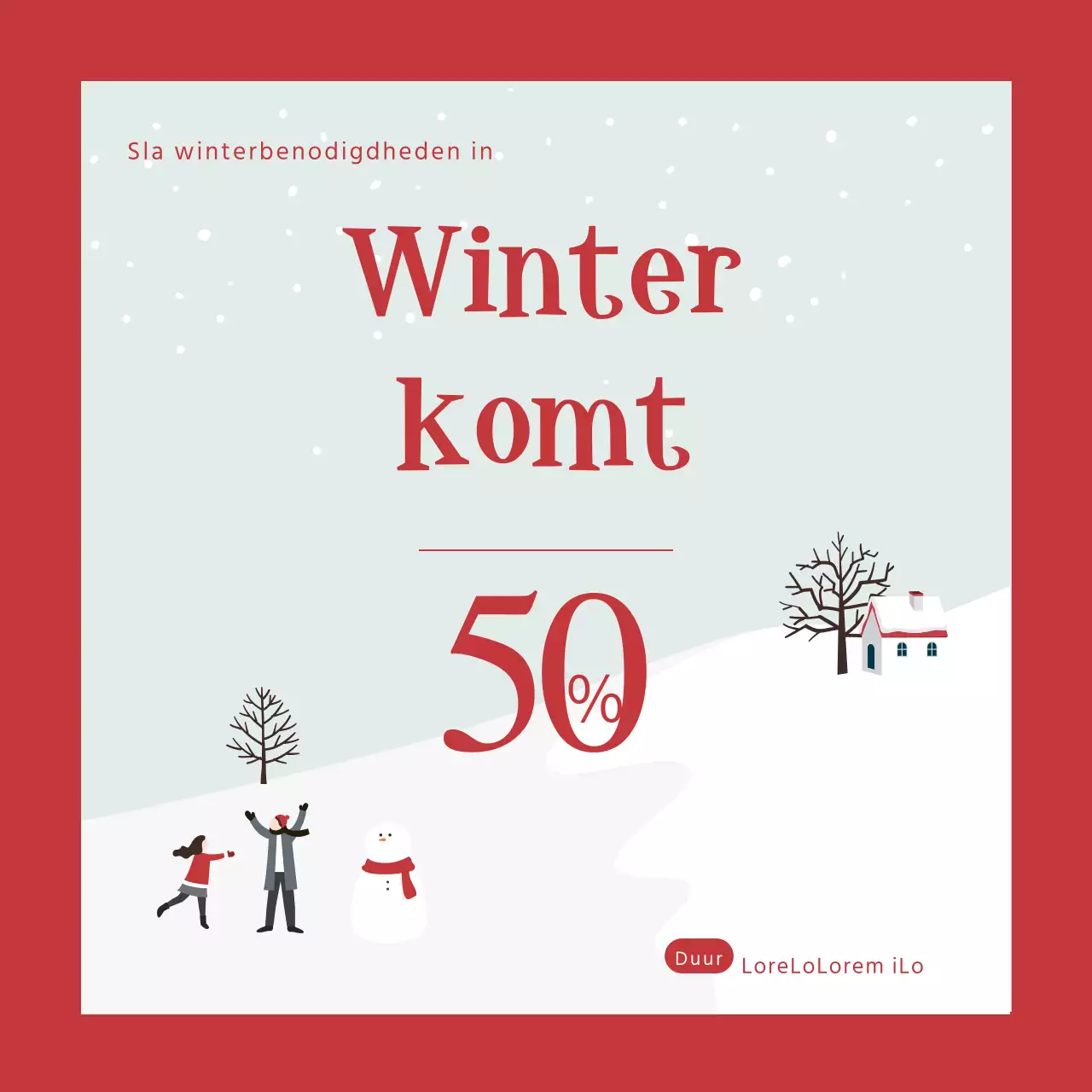 De winter komt eraan