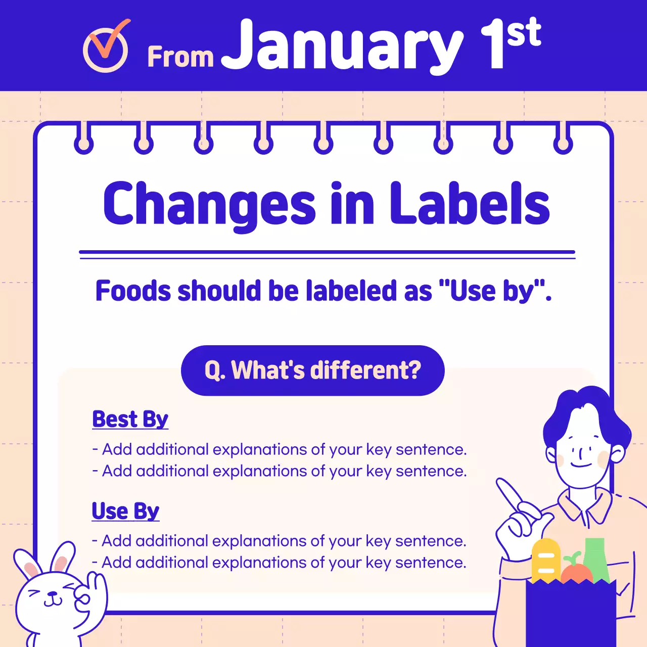 Introducing the policy that has been changed since this year, which is neat in blue and pink