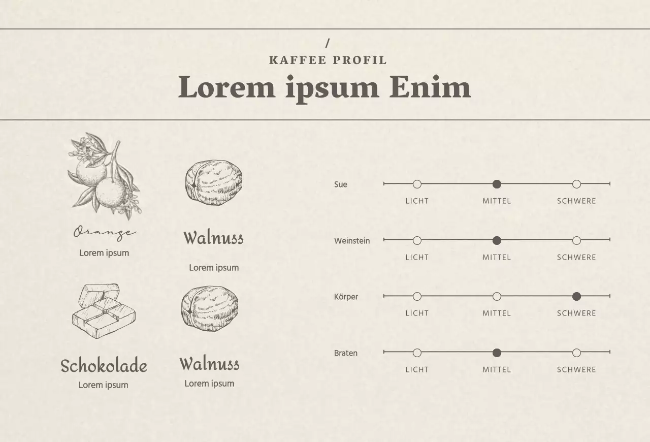 Kaffeebohnen in beige-braun Foto Vintage-Café in Point