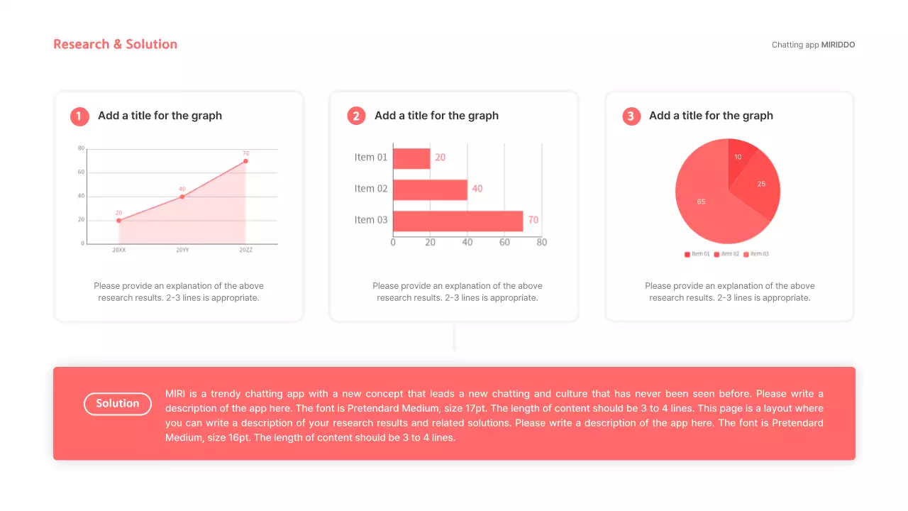 Coral Modern Chat 프로모션 프리젠테이션