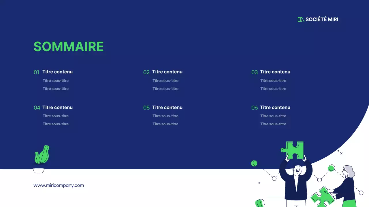 Rapport d'illustration d'entreprise propre en marine