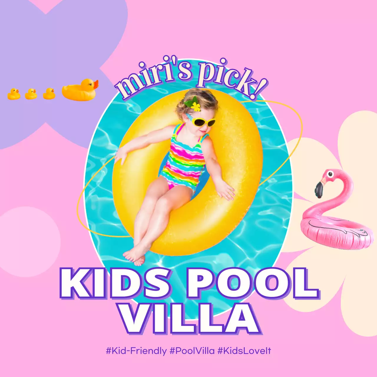 Pink Trendy Kids Promotion Instagram Post