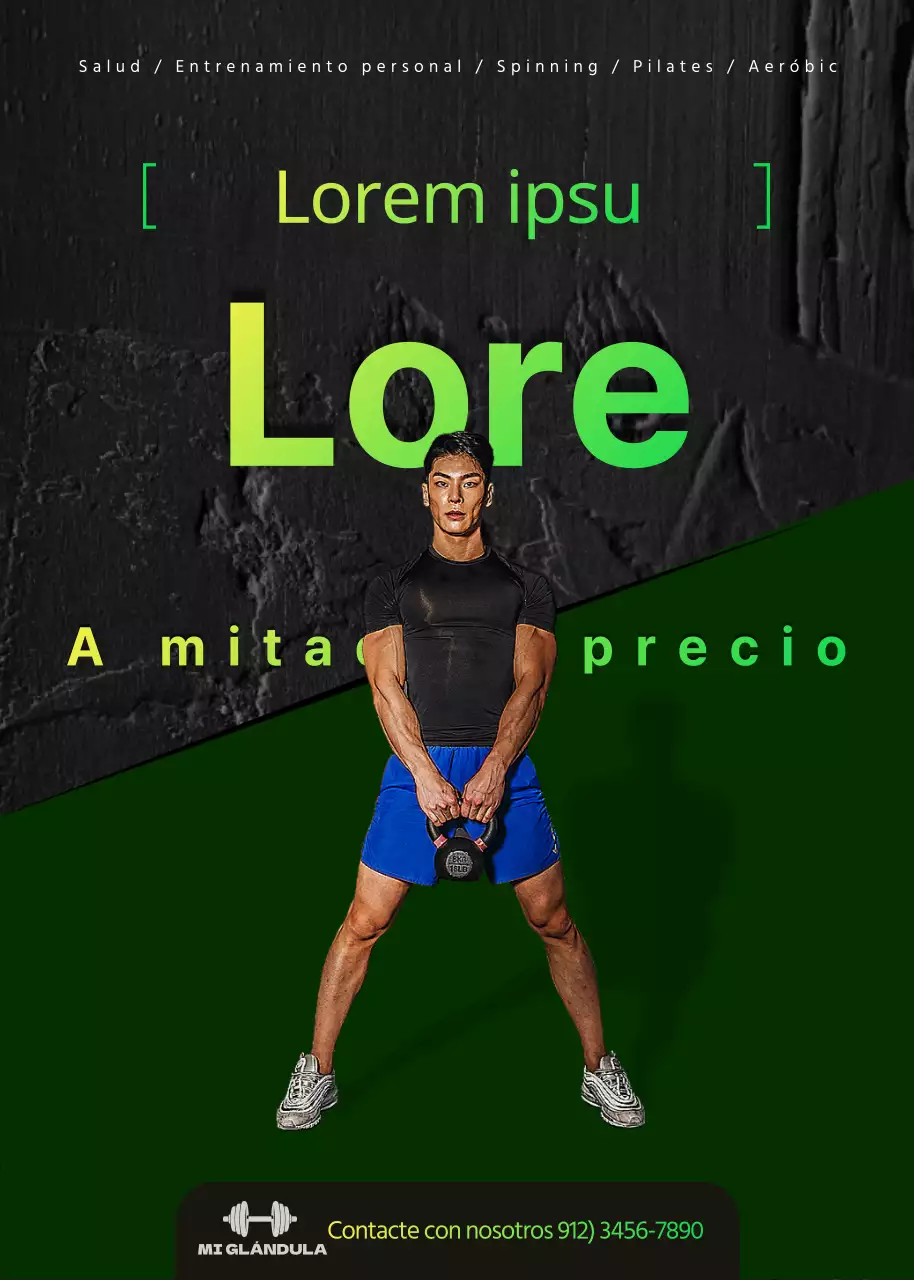 Ofertas especiales de cuotas anuales sanitarias resaltadas con un degradado verde