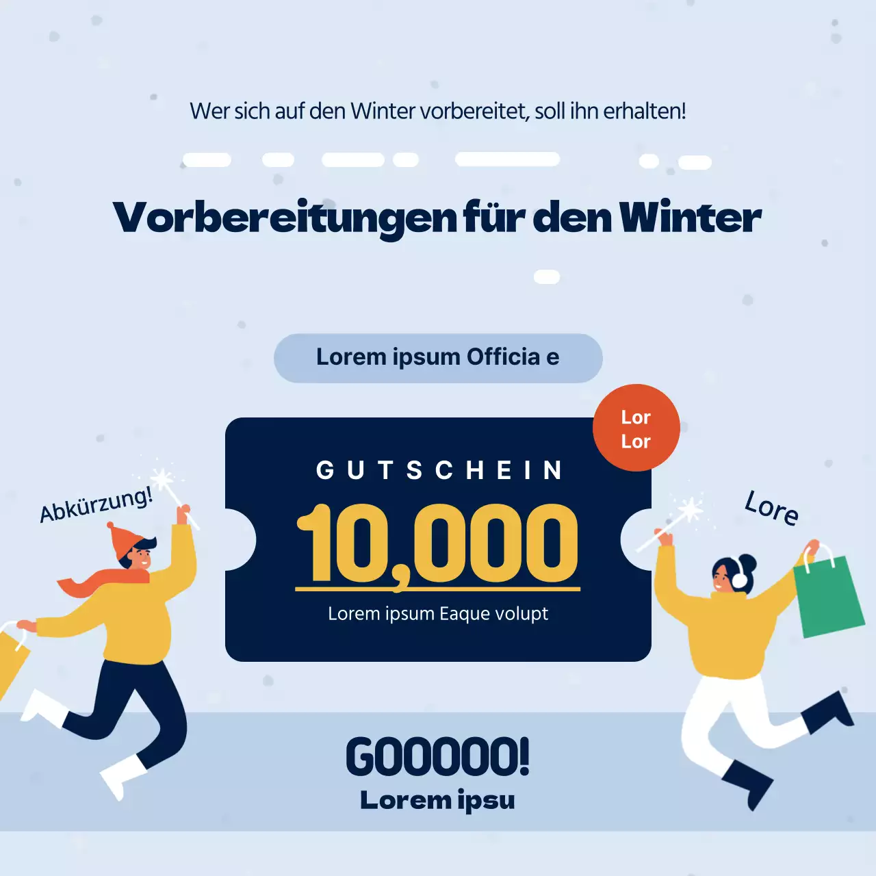 Coupons für die Überwinterung