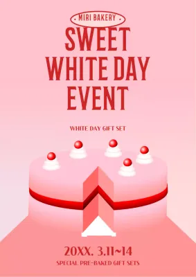 Pink Modern Event Promotion Poster