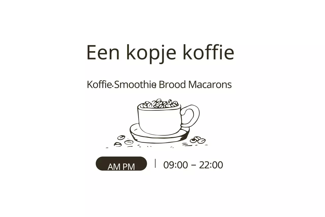 Een kopje koffie