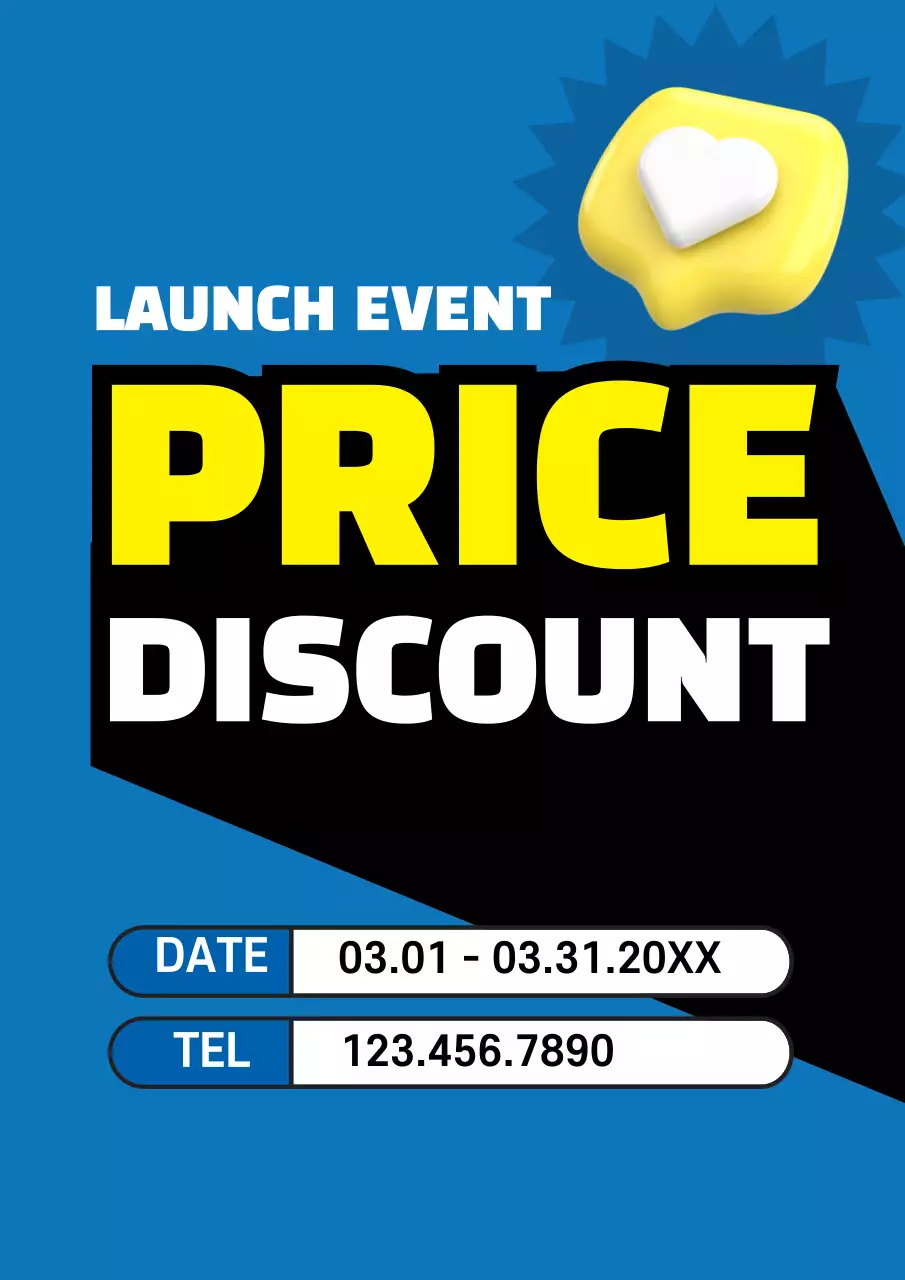 Blue Bold Event Promotion Poster