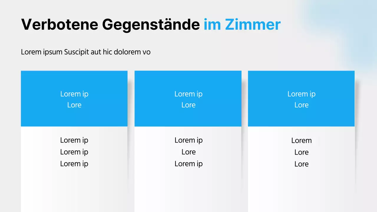 Ein Leitfaden für das Krankenhausleben mit blauen Farben, klaren Linien und Schattierungen