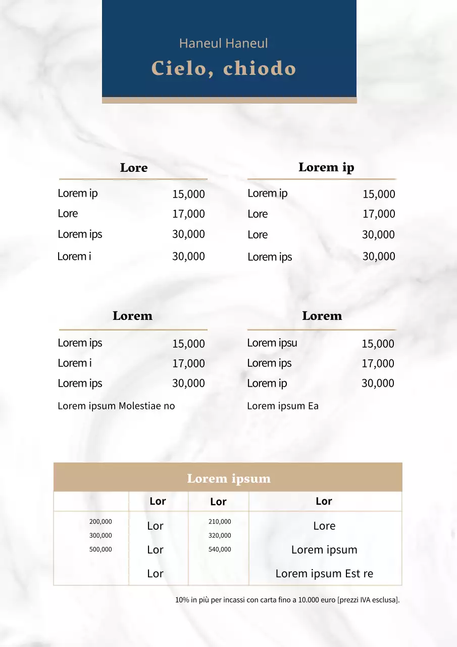 Promuovete una lussuosa lavagna per nail art con un motivo in marmo blu e oro