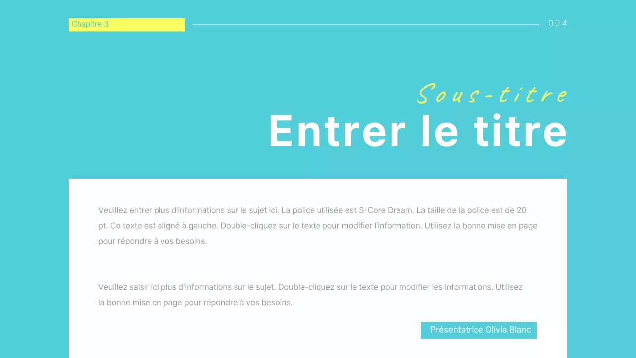 Des présentations croustillantes